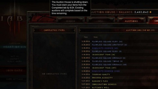 diablo 3 aukcion