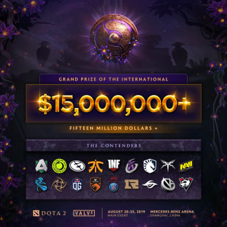 The International 2019 за Dota 2 с 33 милиона долара награден фонд